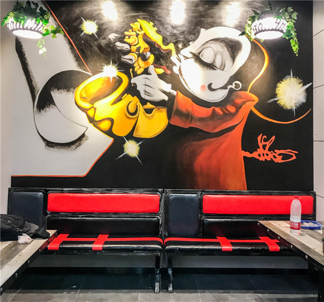 酒吧ktv墙绘案例 - 广州小画匠文化艺术有限公司
